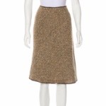 PRADA Virgin Wool Tweed Skirt