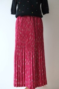 Vintage Japanese Pleated Skirt